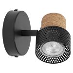 Ledvance LED Decor Spot Cork Steel Black 3W 230lm - 827 Extra Warm White | Dimmable