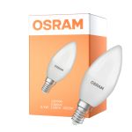 Osram Classic LED E14 Candle Frosted 3.3W 250lm - 840 Cool White | Replaces 25W