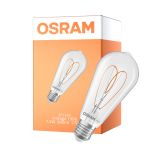 Osram Vintage 1906 LED E27 Edison Filament Clear 7.2W 806lm - 927 Extra Warm White | Best Colour Rendering - Dimmable - Replaces 60W