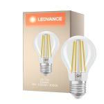 Ledvance Filament LED E27 Pear Clear 5W 1055lm - 830 Warm White | Replaces 75W
