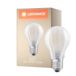 Ledvance  Classic LED E27 Pear Filament Frosted 4W 470lm - 827 Extra Warm White | Replaces 40W