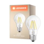 Ledvance  Classic LED E27 Pear Filament Clear 4W 470lm - 840 Cool White | Replaces 40W
