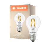 Ledvance Classic LED E27 Pear Filament Clear 3.4W 470lm - 840 Cool White| Replaces 40W