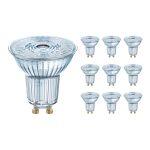 Multipack 10x Ledvance  Performance LED Spot Reflector GU10 PAR16 4.5W 350lm 36D - 940 Cool White | Best Colour Rendering - Dimmable - Replaces 50W