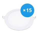 Multipack 15x Bright Choice LED Downlight UltraSlim 24W 1950lm 110D - 840 Cool White | 295mm - Cutout 280mm