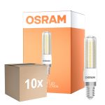 Multipack 10x Osram Special T Slim LED E14 Clear 6.5W 806lm - 827 Extra Warm White | Dimmable - Replaces 60W