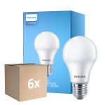 Multipack 6x Philips  CorePro LED Bulb E27 Pear Frosted 10W 1055lm - 830 Warm White | Replaces 75W