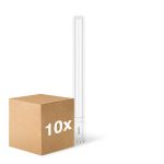 Multipack 10x Philips CorePro PL-L LED Bulb EM/Mains 16.5W - 840 Cool White | 4-Pin - Replaces 36W