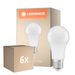 Multipack 6x Ledvance Classic LED E27 Pear Frosted 14W 1521lm - 827 Extra Warm White | Dimmable - Replaces 100W