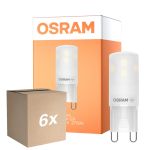 Multipack 6x Osram LED Pin G9 Clear 1.9W 180lm - 827 Extra Warm White 