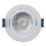 EcoDim Recessed Spot White 6W 450lm 60D 827- 860 Tunable White | RGB - 85mm - Cutout 75mm - IP54 - Zigbee Dimmable