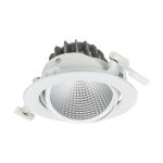 Philips LED Spot Greenspace Accent Cardanic Aluminium White 31W 3900lm 36D - 930 Warm White | 163mm - IP20 - Best Colour Rendering - Dali Dimmable