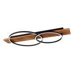 Eglo Ceiling Light Boyal Wood Black, Rusty 12W 1700lm - 830 Warm White