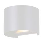 Eglo Wall Light Calpino 3 Aluminium White Up & Down 2W 420lm - 830 Warm White | IP54