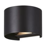 Eglo Wall Light Calpino 3 Aluminium Black Up & Down 2W 420lm - 830 Warm White | IP54