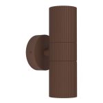 Eglo Wall Light Tomelloso Outdoor Aluminium Rusty Up & Down | Suitable for 2x GU10