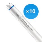 Multipack 10x Philips LED Tube T8 MASTER (EM/Mains) Ultra Output 21.7W 3700lm - 840 Cool White | 150cm - Replaces 58W
