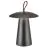 Nordlux Table Lamp Ara Battery Aluminium Black 2W 240lm - 830 Warm White | Dimmable Touch