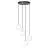 Emibig Pendant Royal Steel Black | Suitable for 4x E14 - Max 10W