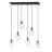 Emibig Pendant Astral Steel Black | Suitable for 6x E14 - Max 10W
