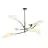 Emibig Ceiling Light Lotus Steel Black | Suitable for 6x E14 - Max 10W