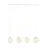 Emibig Pendant Glam Steel White | Suitable for 4x E14 - Max 10W