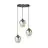 Emibig Pendant Istar Steel Black | Suitable for 3x E27 - Max 10W