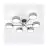Emibig Ceiling Light Maga Steel Grey | Suitable for 6x E14 - Max 10W