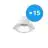 Multipack 15x Noxion LED Downlight Apollo 9W 1100lm 60D - 830 Warm White | 145mm - Cutout 120mm - UGR 