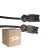 Multipack 50x Noxion GST - Compatible Extension Cable Black - Male + Female - 3m - 3 pole 1,5mm2