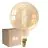 Multipack 6x Calex XXL Mega Gold Globe LED E27 G200 Filament 3W 250lm- 822 Extra Warm White | Dimmable