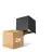 Multipack 2x D'Lite Wall Light Elingen Aluminium Black Up & Down 4.9W 480lm - 830 Warm White | IP65 - Light Sensor