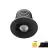 EcoDim Recessed Spot Mini Black 2.5W 155lm 30D - 827 Extra Warm White | 35mm - Cutout 28mm - IP67 - Dimmable