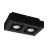 Eglo Ceiling Spot Mendoza Steel Black 9.4W 690lm - 830 Warm White | Dimmable - Suitable for 2x GU10