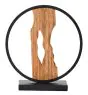 Brilliant Table Lamp Chaumont Aluminium Metal Wood Black 6W 850lm - 830 Warm White