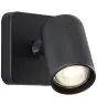 Brilliant Marty Wall Light Aluminium Sandy Black 5W 350lm - 830 Warm White | Incl. 1x GU10