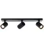 Brilliant Marty Ceiling Light Aluminium Sandy Black 15W 1050lm - 830 Warm White | Incl. 3x GU10