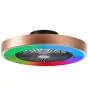 Brilliant Slimline Ceiling Fan Plastic Metal Black Gold 36W 4700lm - 830-865 CCT+RGB | 490mm - Remote Control Dimmable