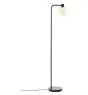 Brilliant Standing Light Casto Glass Metal Black Beige | Suitable for 1x E27