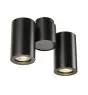 SLV Enola B Wall and Ceiling Light Aluminium Black | Suitable for 2x GU10 