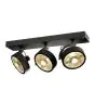 SLV Kalu Spot Aluminium Black | Suitable for 3x GU10 (AR111) 