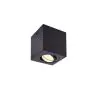 SLV Triledo Ceiling Light Aluminium Black Round | Suitable for 1x GU10 