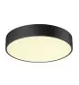 SLV Medo Pro 40 Wall and Ceiling Light Aluminium Black Round 19W 2500lm - 930-940 CCT | IP50 - Best Colour Rendering - Dali Dimmable 