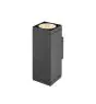 SLV Theo Pro L Up/Down Wall Light Aluminium Anthracite 20W 2400lm - 827 Extra Warm White | Outdoor - IP65 - Dimmable