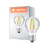 Ledvance Classic Superior LED Bulb E27 Pear Filament Clear 13.8W 1521lm - 927 Extra Warm White | Best Colour Rendering - Dimmable - Replaces 100W