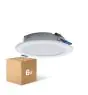 Multipack 6x Multipack 6x LED Downlight Pan 6W 480lm 840 Cool White | 93mm - Cutout 75mm