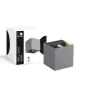 D'Lite Wall Light Nova Grey Up & Down 4.9W 480lm - 830 Warm White | IP54 - Adjustable Beam Angle