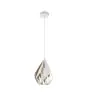 Eglo Pendant Carlton 1 Steel White Gold | IP20 - Suitable for 1x E27 