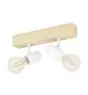 Eglo Ceiling Light Townshend 3 Wood Steel White | IP20 - Suitable for 2x E27 