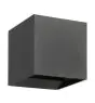 Eglo Wall Light Calpi 3 Aluminium Anthracite Up & Down 2.8W 420lm - 830 Warm White | IP54